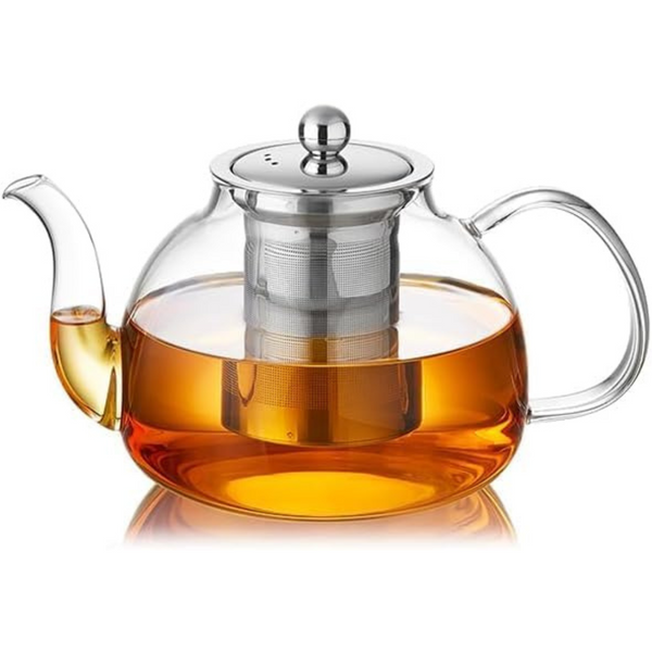 Dopudo Elegant Large Capacity 1200 ML Glass Teapot