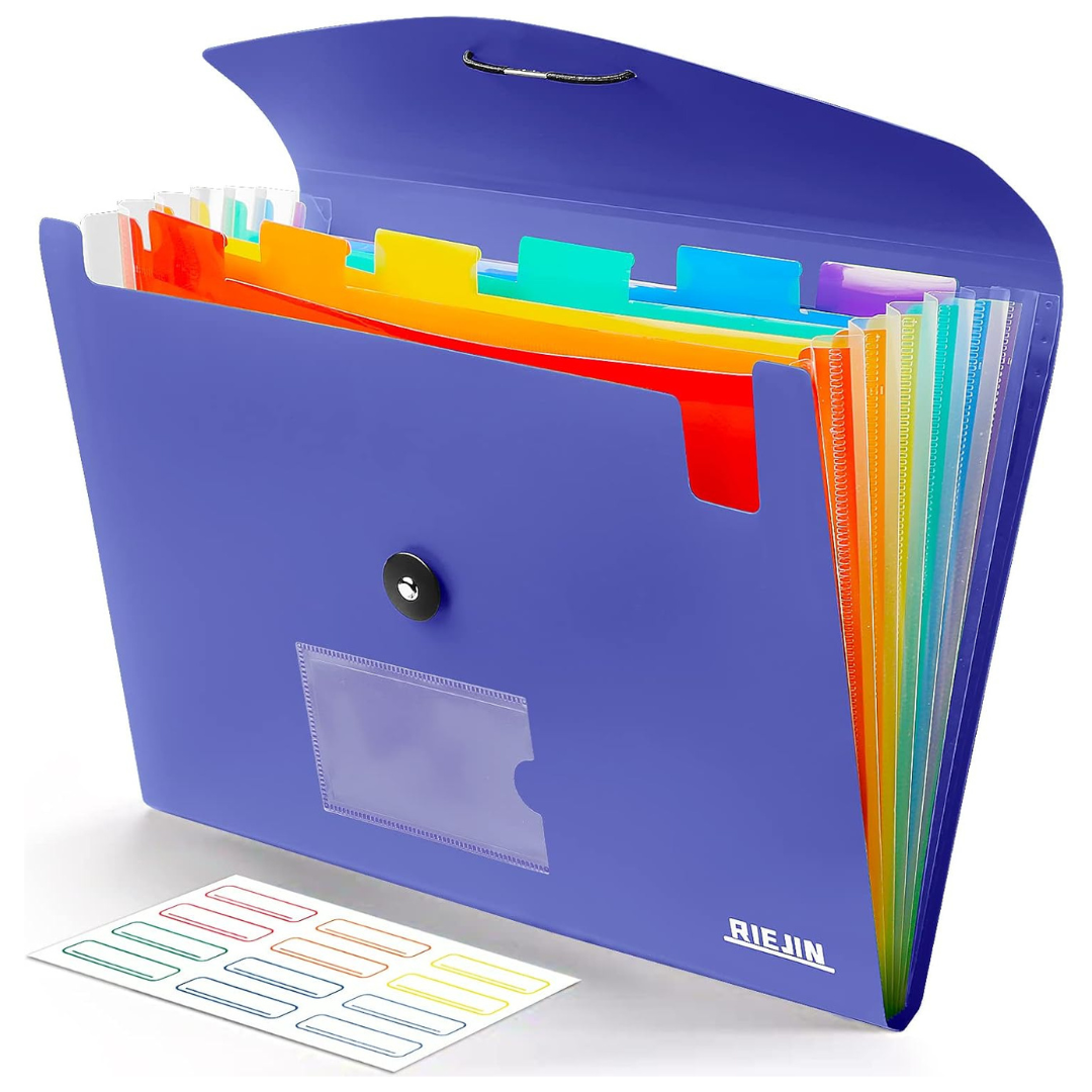 7 Pocket Expanding Accordion File Organizer