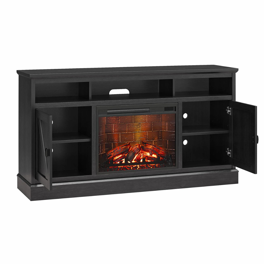 Ameriwood Home Ashton Lane Electric Fireplace TV Stand For TVs Up To 65" (4 Colors)