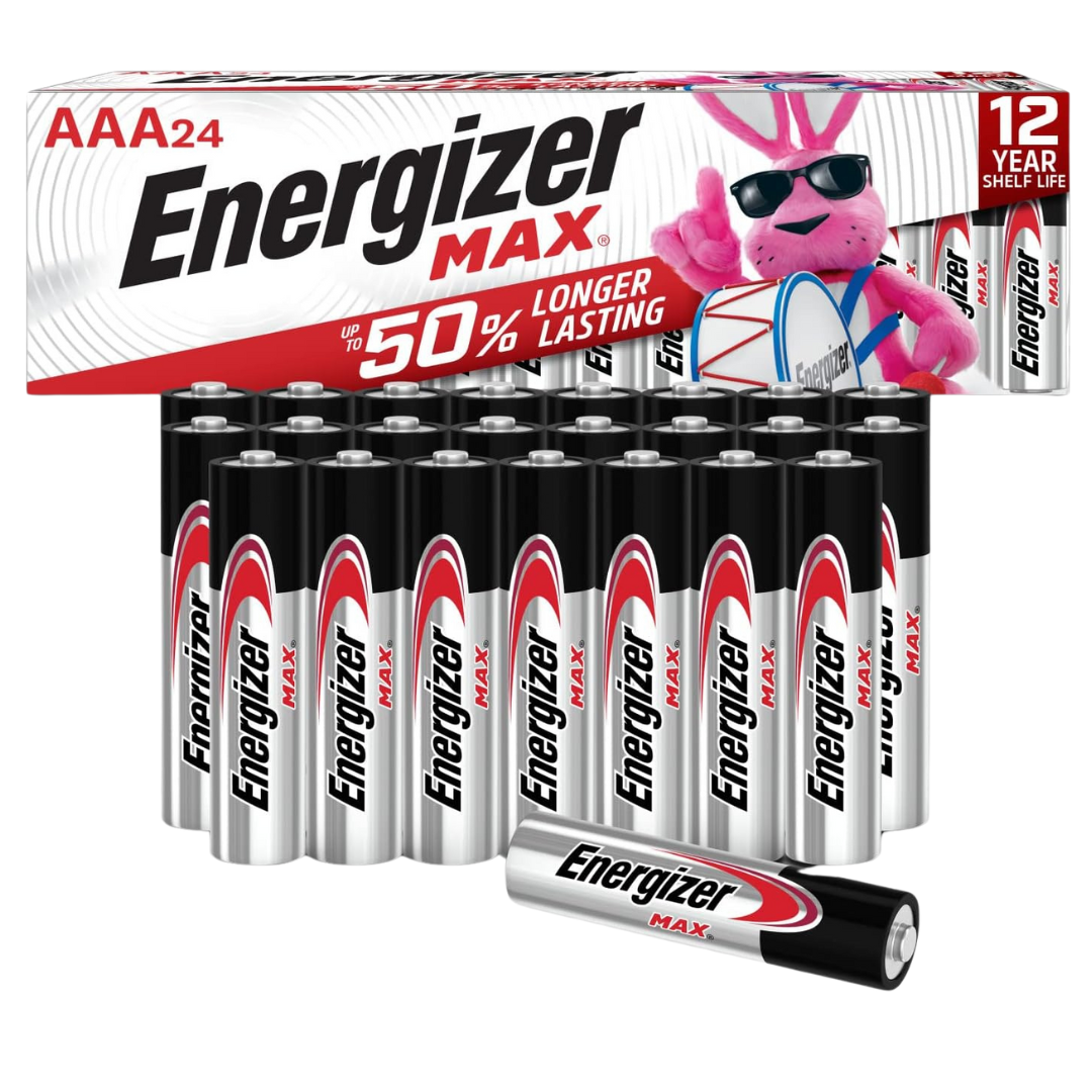 24-Count Energizer Max Alkaline AAA Batteries