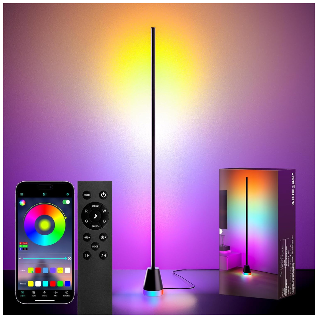 Torchlet RGB Corner Floor Lamp With 1600 Million DIY Colors