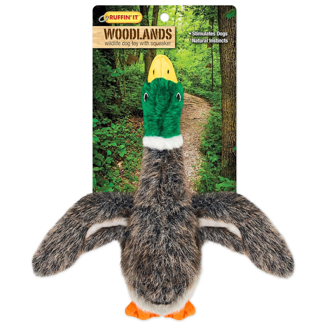 Ruffin' It Woodlands Mallard Stuffed Plush Dog Small Toy