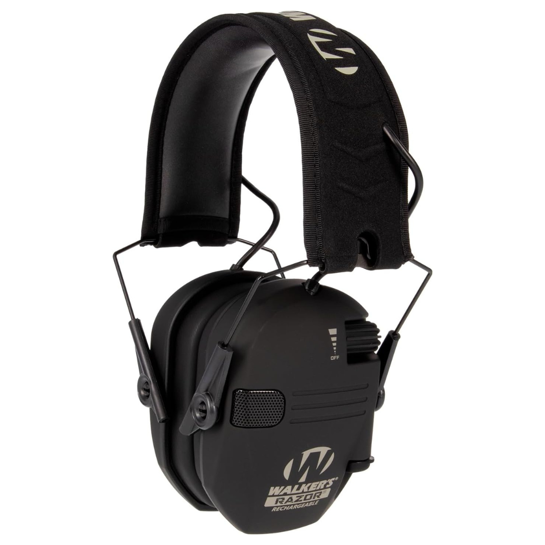 Walker's Razor Rechargeable Earmuffs Hearing Protection