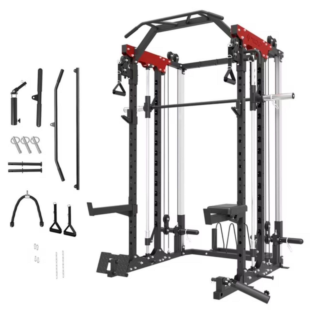 Mikolo 2000LBS Power Cage Squat Rack Smith Machine
