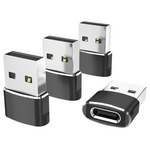 4-Pack Elebase USB-C Female To USB-A Male Converter Adapters