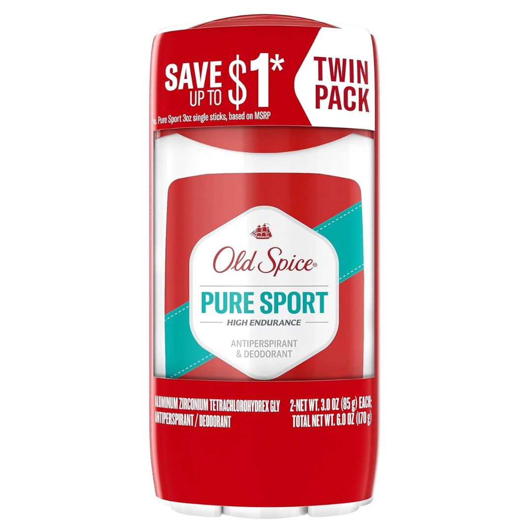 2-Pack 3.0-Oz Old Spice Men's High Endurance Anti-Perspirant Deodorant