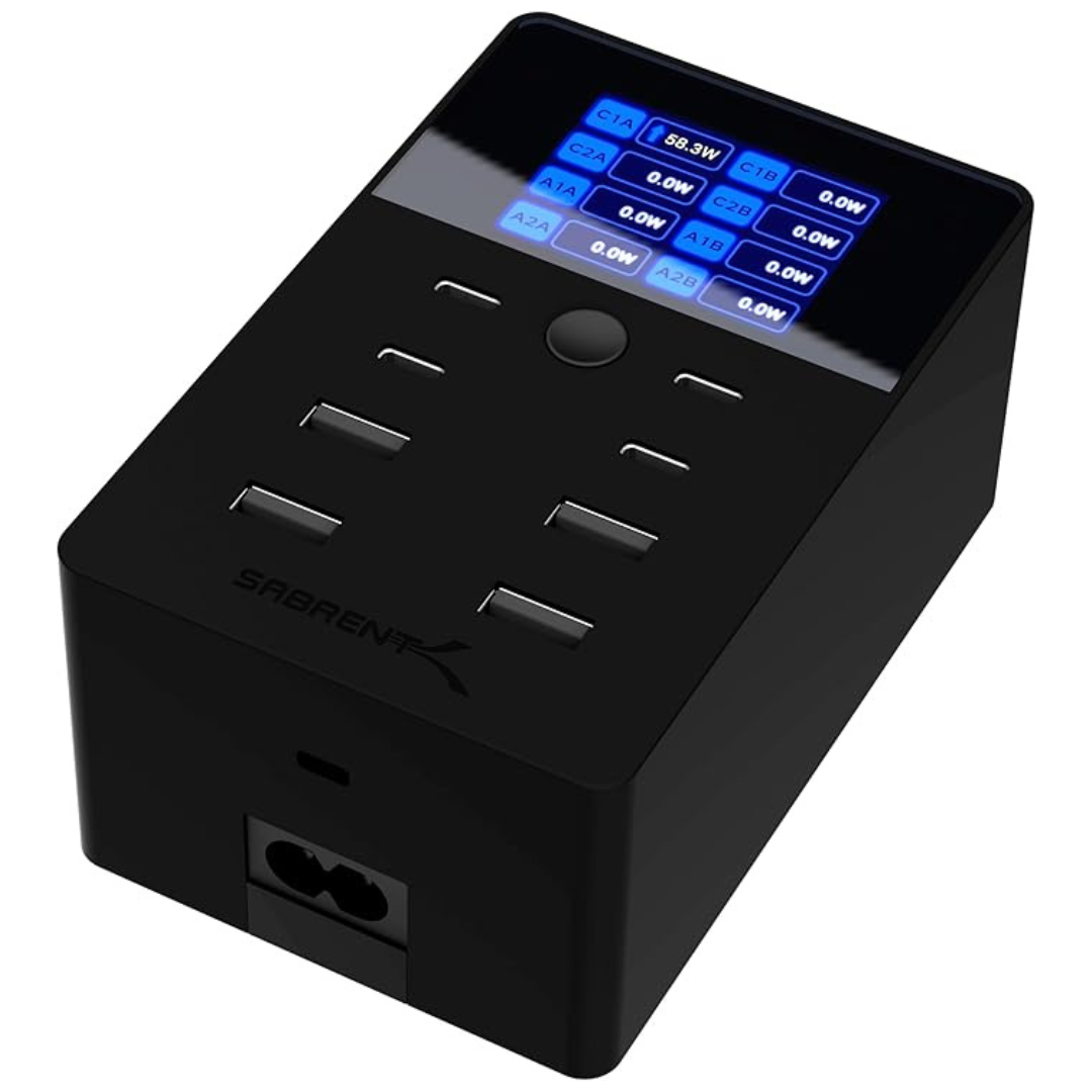 8-Port SABRENT 252W USB-A & USB-C Charging Station