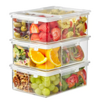 Set Of 3 The Home Edit Bento Box Clear Food Storage Container