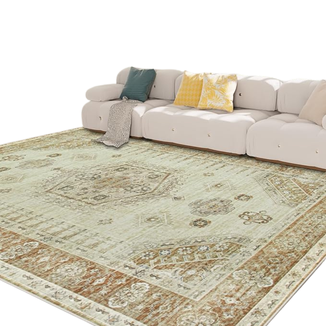 8' x10' Vintage Distressed Soft Non Slip Area Rugs