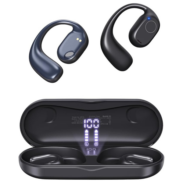 Haowolf Bluetooth 5.3 Over Ear Headphones With Mic (Black)