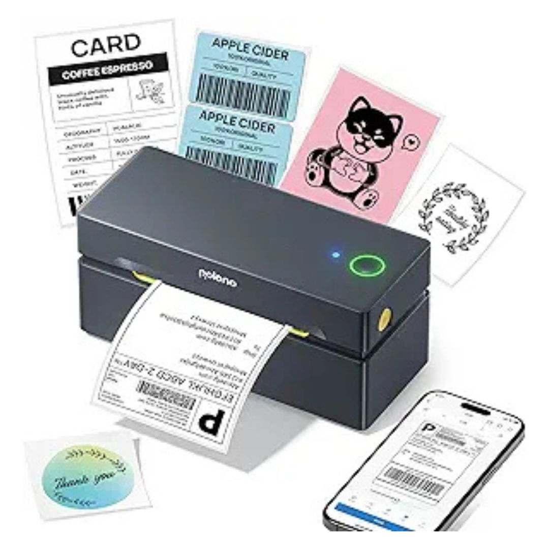 POLONO 4"x6" Bluetooth Thermal Shipping Label Printer