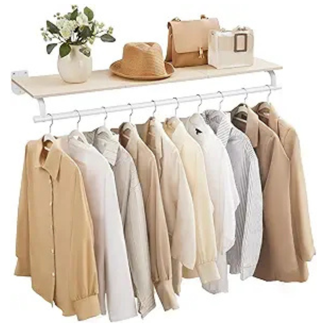 Songmics Clothes Rack with Top Shelf