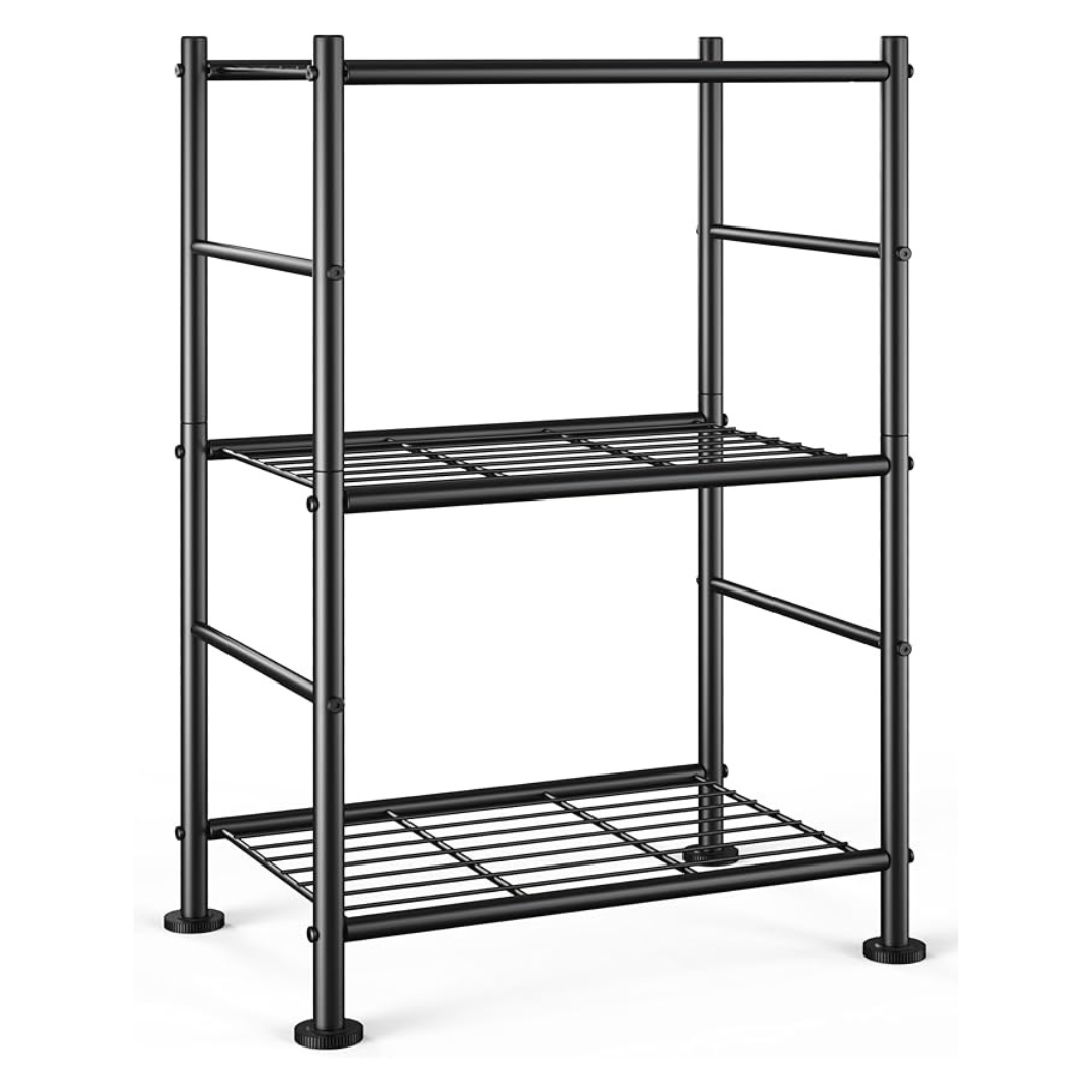3-Tier Heavy-Duty Adjustable Space-Saving Storage Shelves