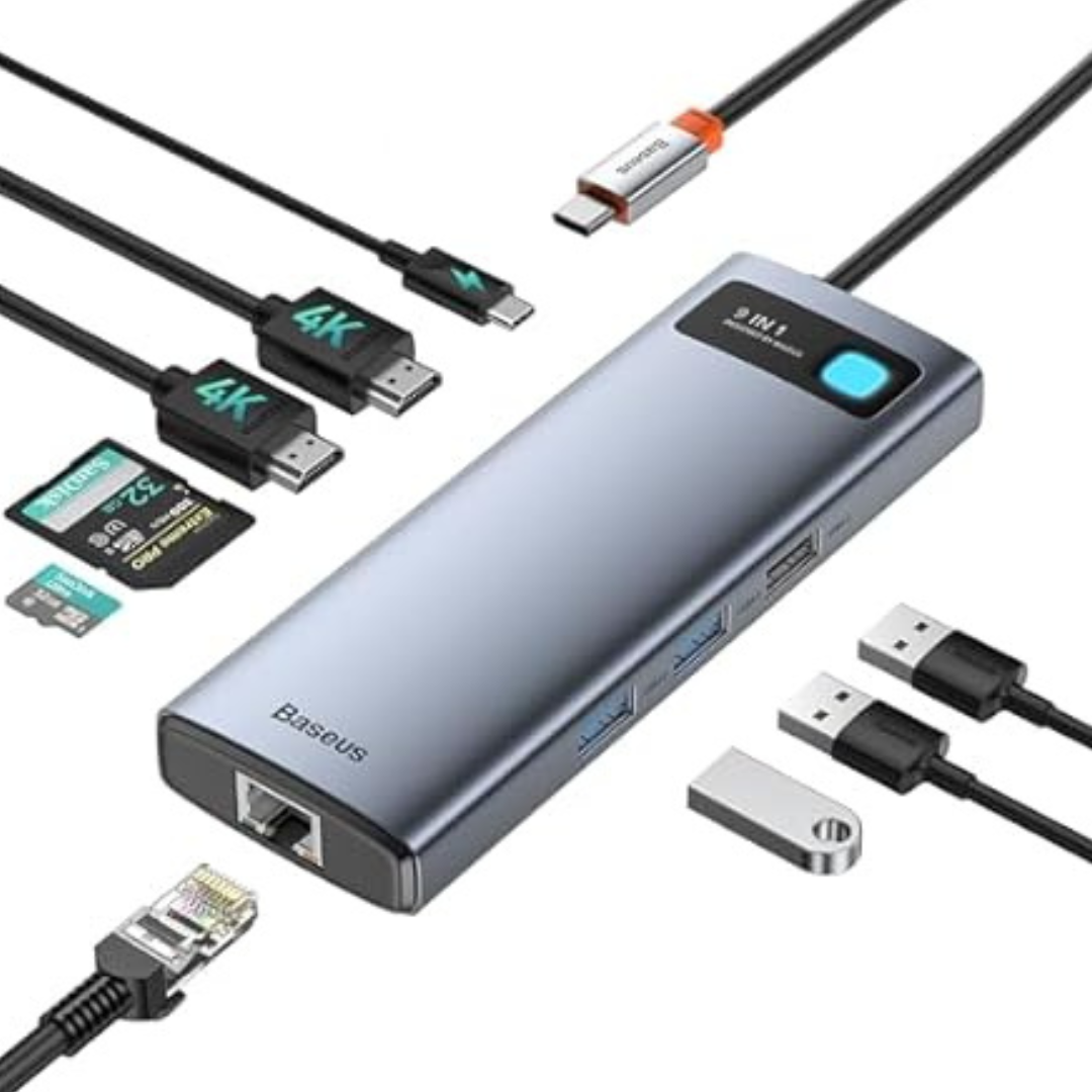 Baseus 9-in-1 USB-C Laptop Docking Station (Various)
