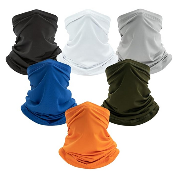 6-Pack Neck Gaiter Breathable Outdoor Face Mask