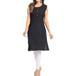 Meyali Cotton Indian Style Plain Women's Kurti (Various)
