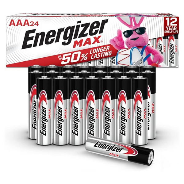 Energizer Max AAA Alkaline Batteries (24 Count)
