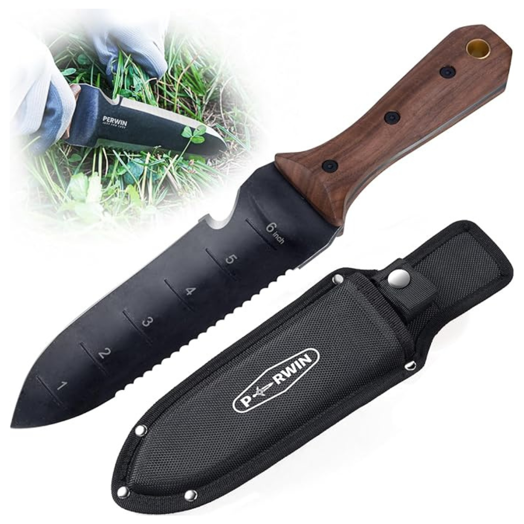 7" Stainless Steel Hori Hori Garden Knife With Sheath