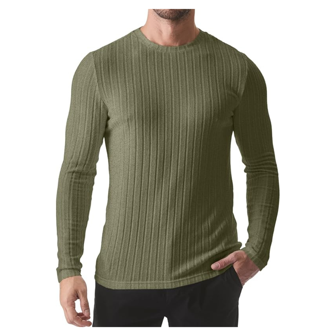 JMIERR Stretch Crewneck Thermal Pullover Men's T-Shirts (Various)