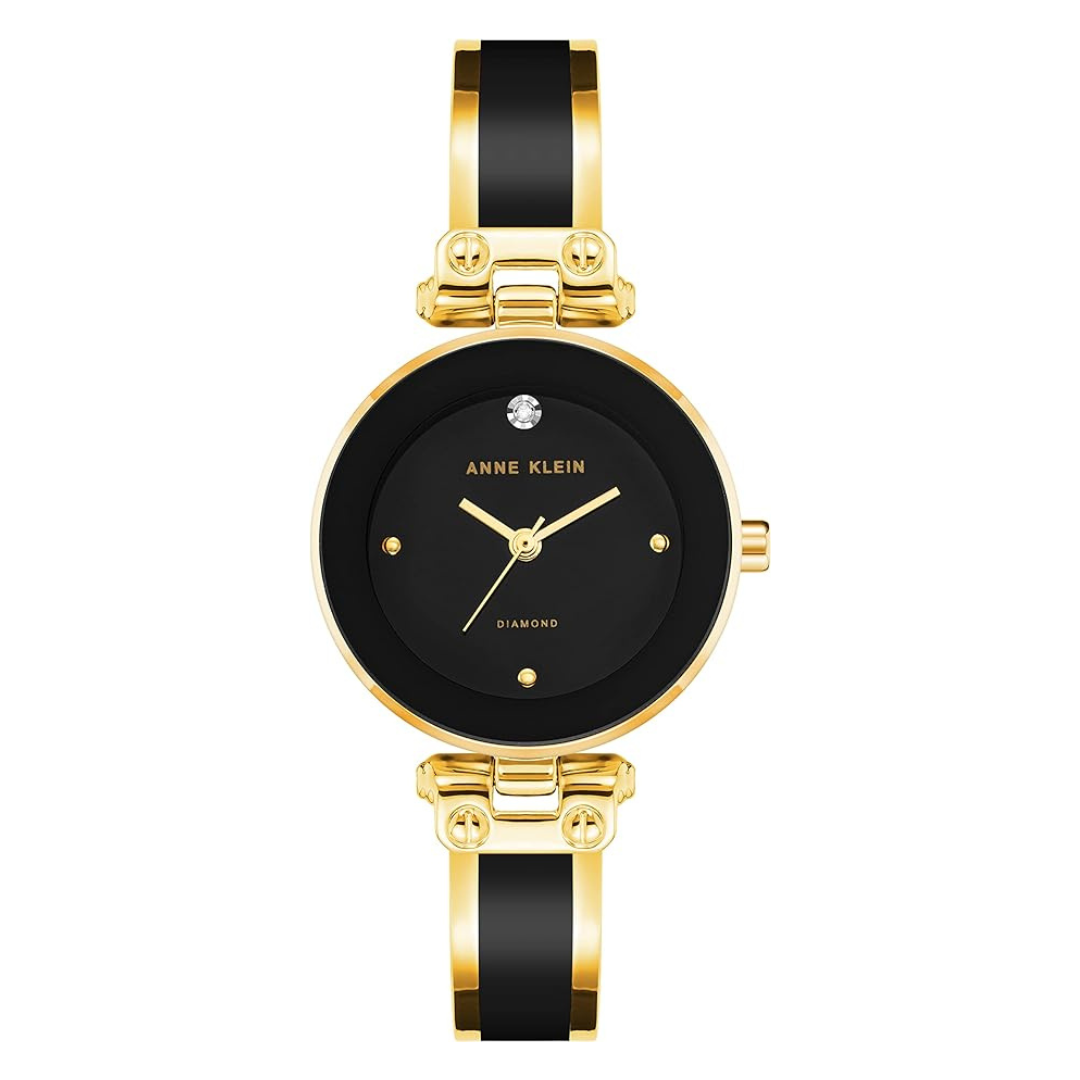 Anne Klein Women's Genuine Diamond Dial Bangle Watch