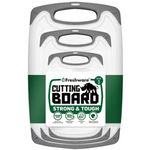 3-Piece Freshware Cutting Board Set W/ Juice Grooves & Easy-Grip Handles