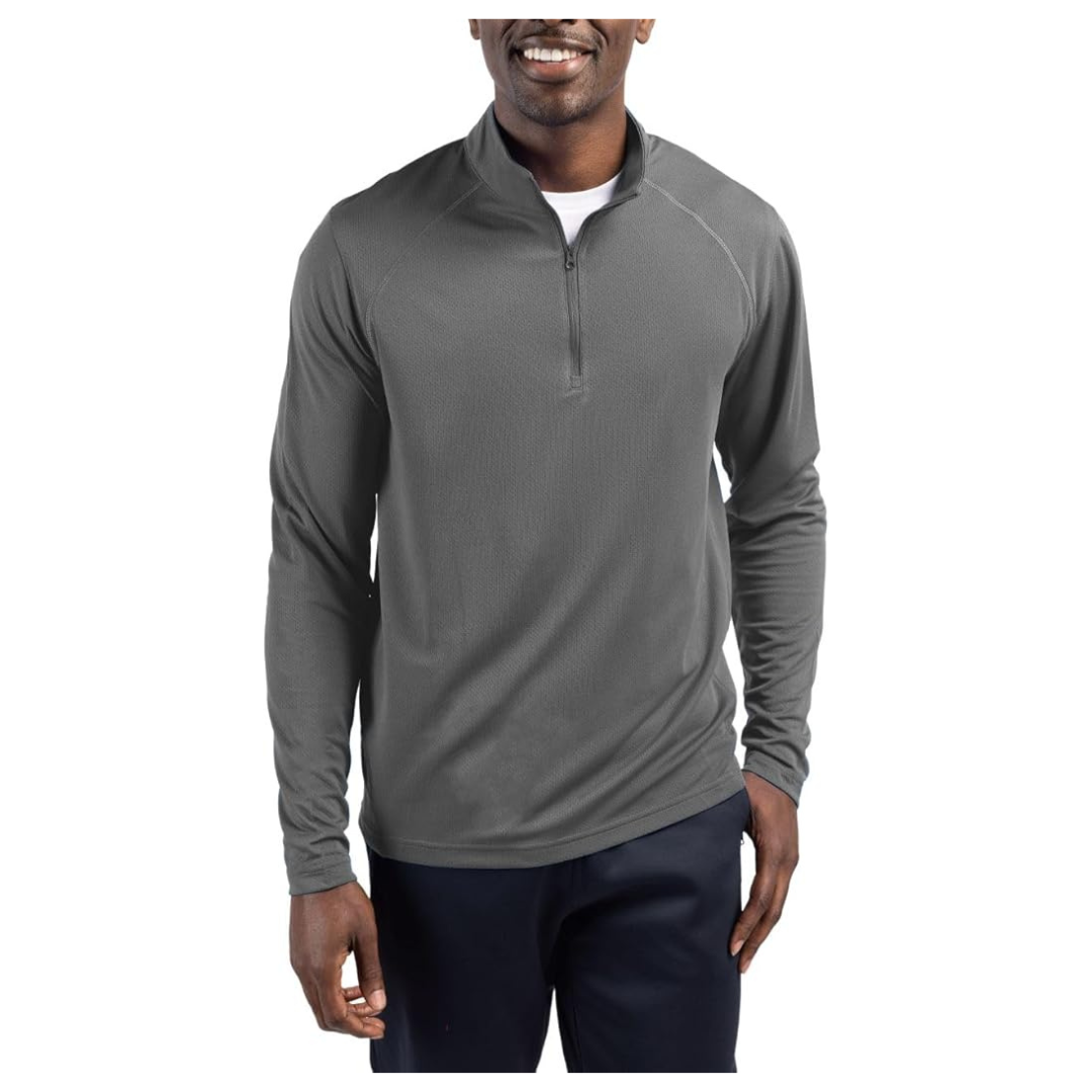 Clique Ice Pique Men's Half Zip Tech Pullover (Titan)