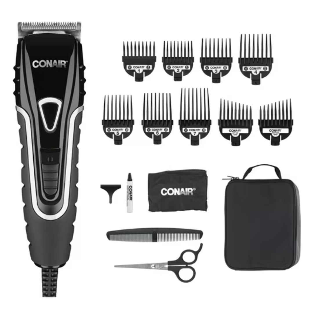 20-Piece Conair Barbershop Series No-Slip Grip Haircut Kit
