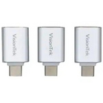 3-Pack VisionTek USB C To USB A Adapter (M/F)