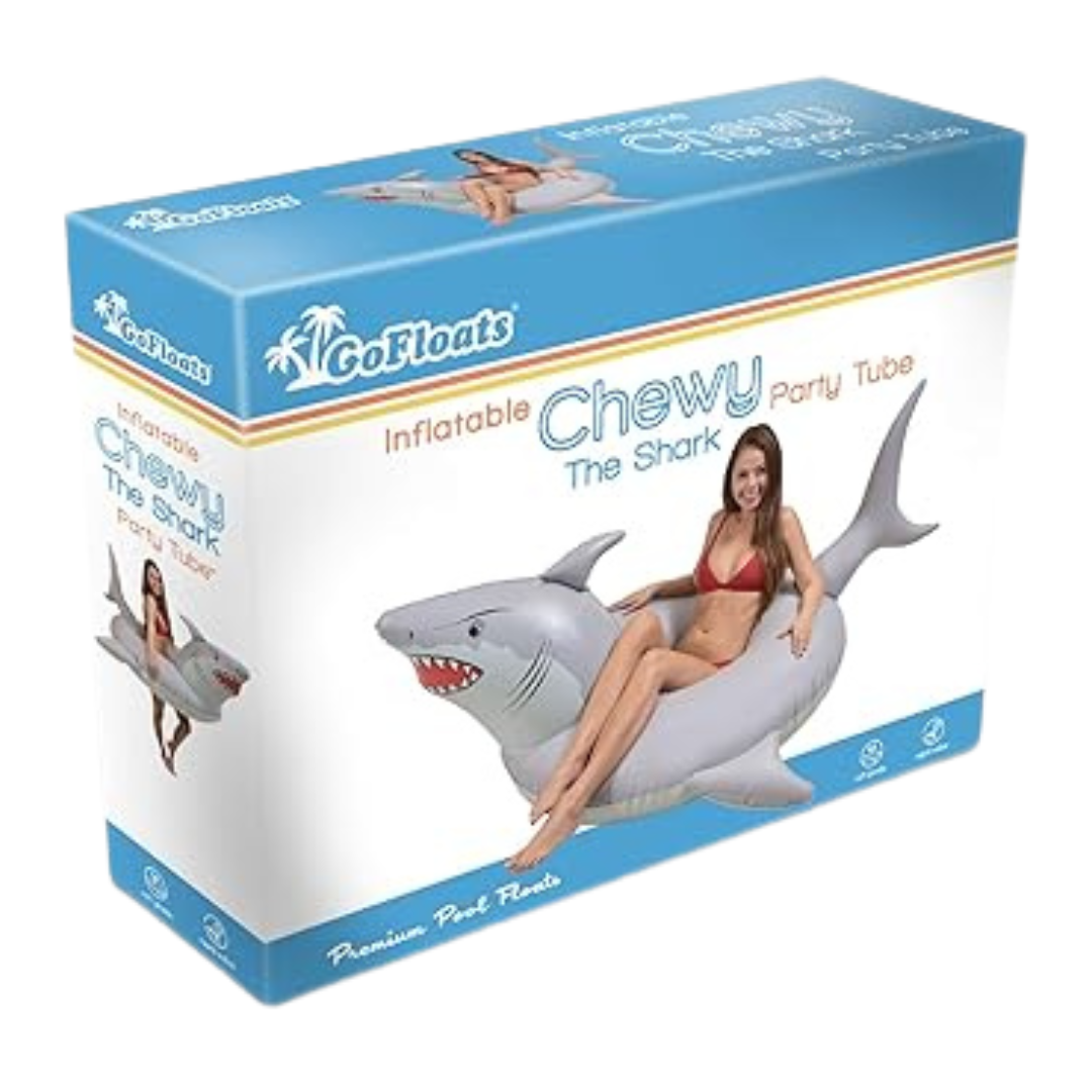 GoFloats 'Great White Bite' Shark Pool Float Party Tube