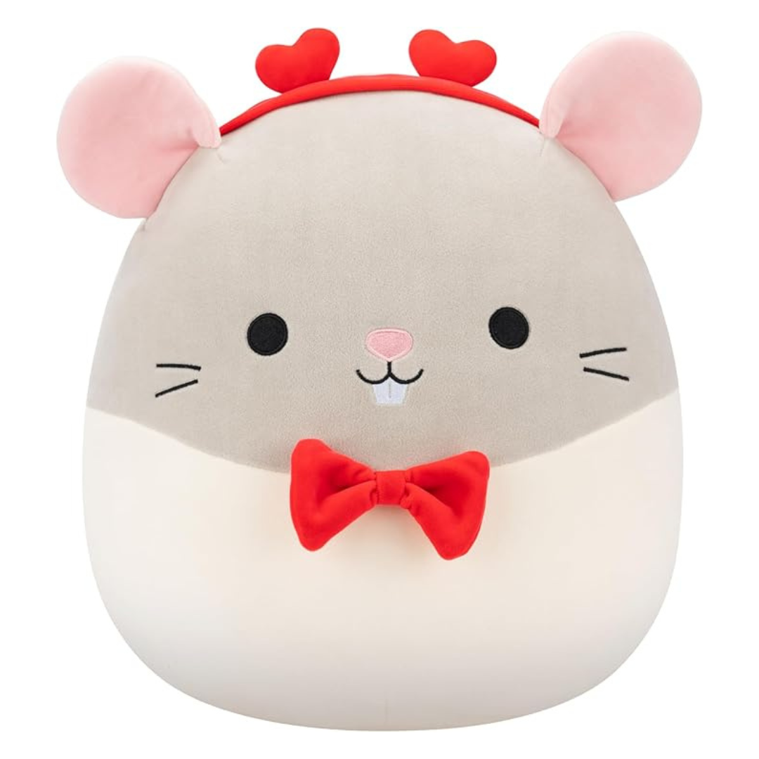 Squishmallows Original 14" Rusty The Grey Rat Toy