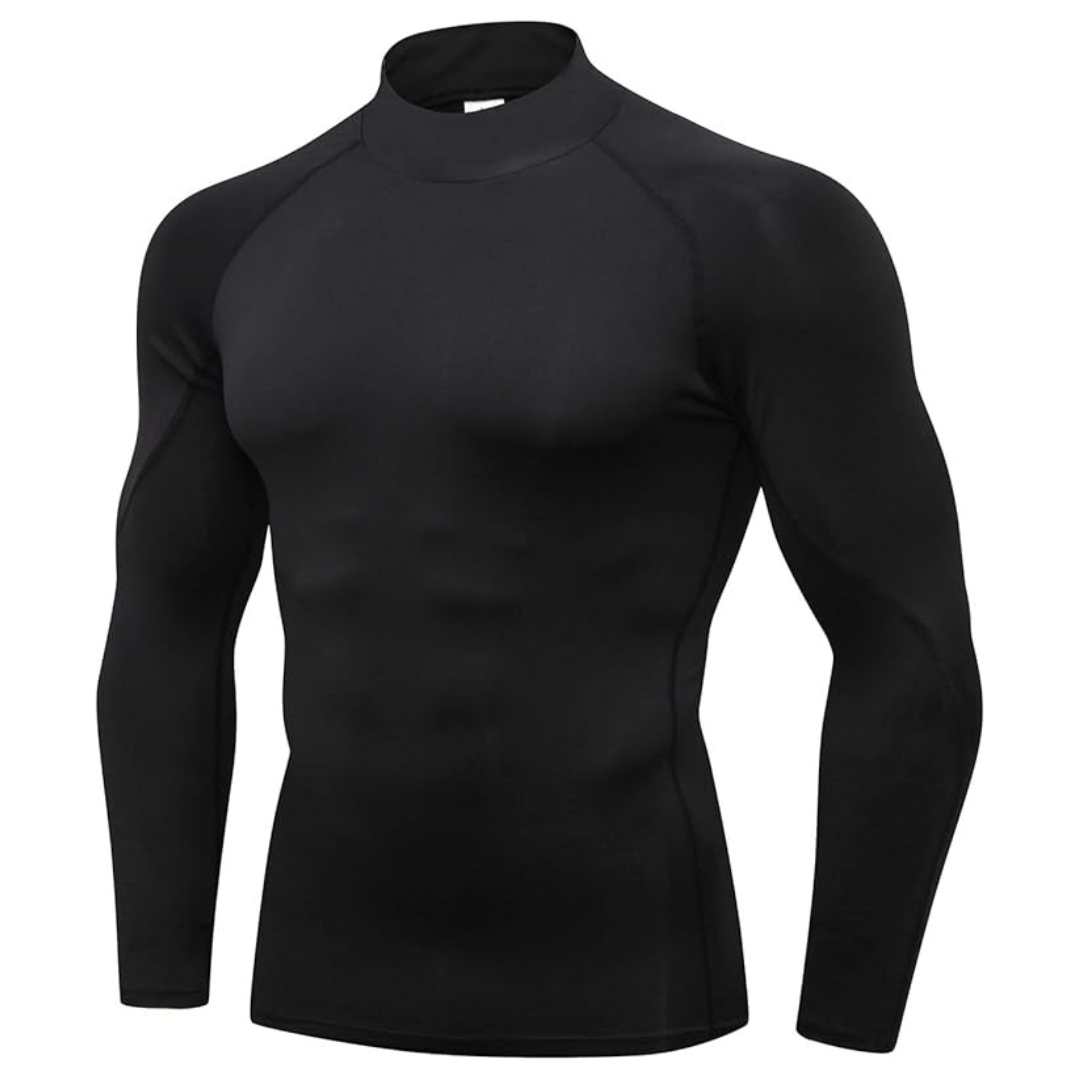 3-Pack Men's Long Sleeve Base Layer Breathable Compression Shirt