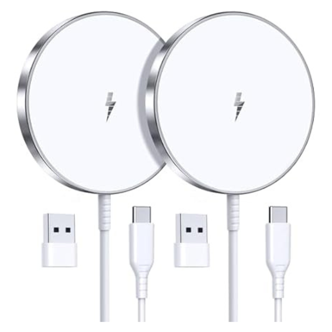 2-Pack 15W Fast Mag Safe Magnetic Wireless Charger