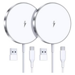 2-Pack 15W Fast Mag Safe Magnetic Wireless Charger