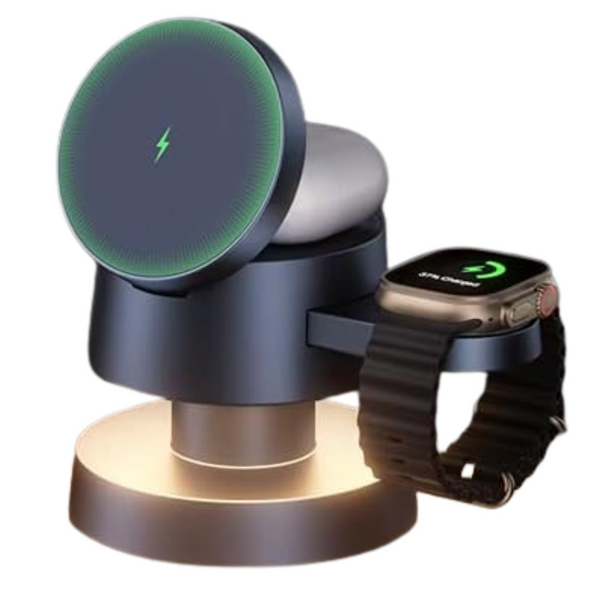 IVANKY 4-In-1 Wireless Charging Station With Night-Lamp