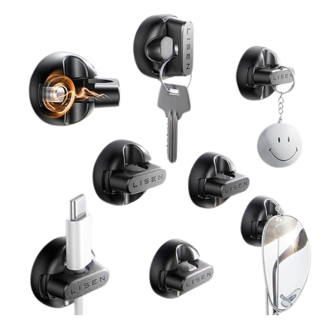 8-Pack Lisen Cord Organizer Magnetic Cable Holder Clips