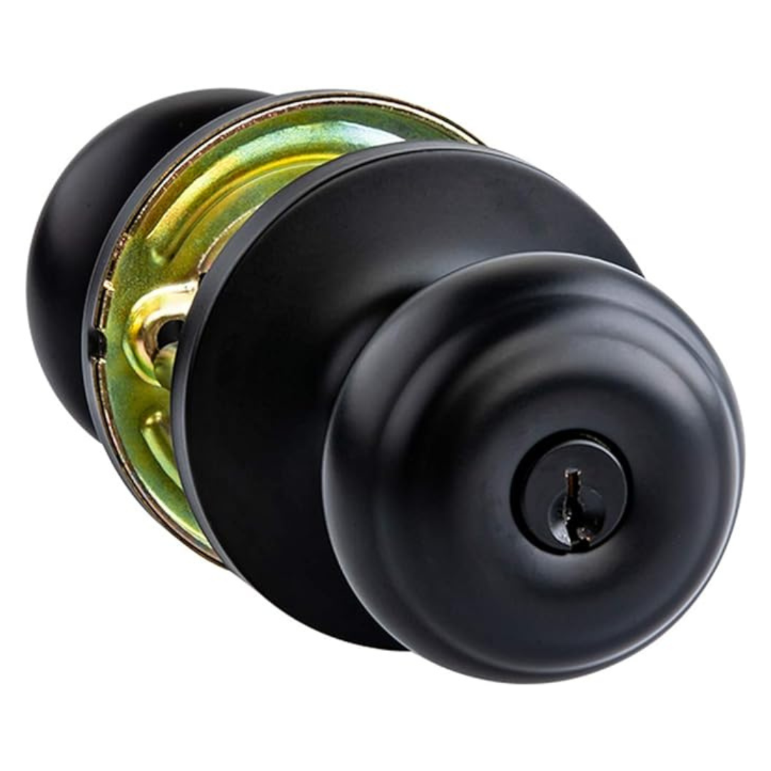 Amazon Basics Classic Exterior Door Knob With Lock