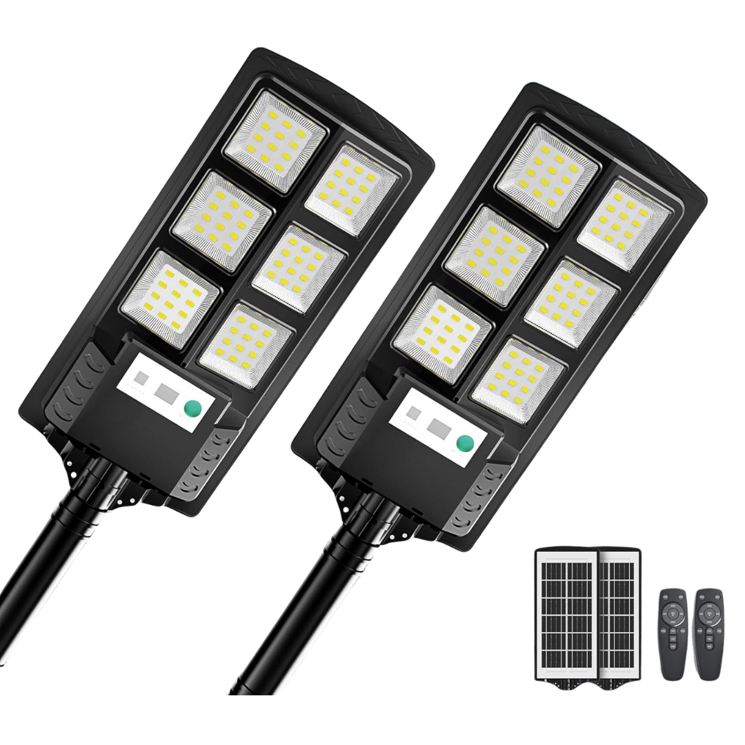 2-Pack Ecohomlight Flood Lighting Outdoor LED Street Solar Lights