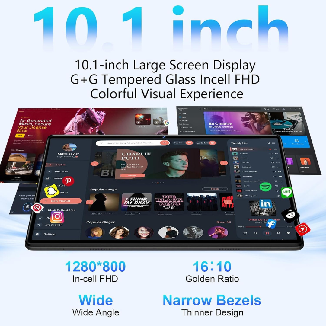 DEERTiME E15 10.1" 128GB Wi-Fi Tablet