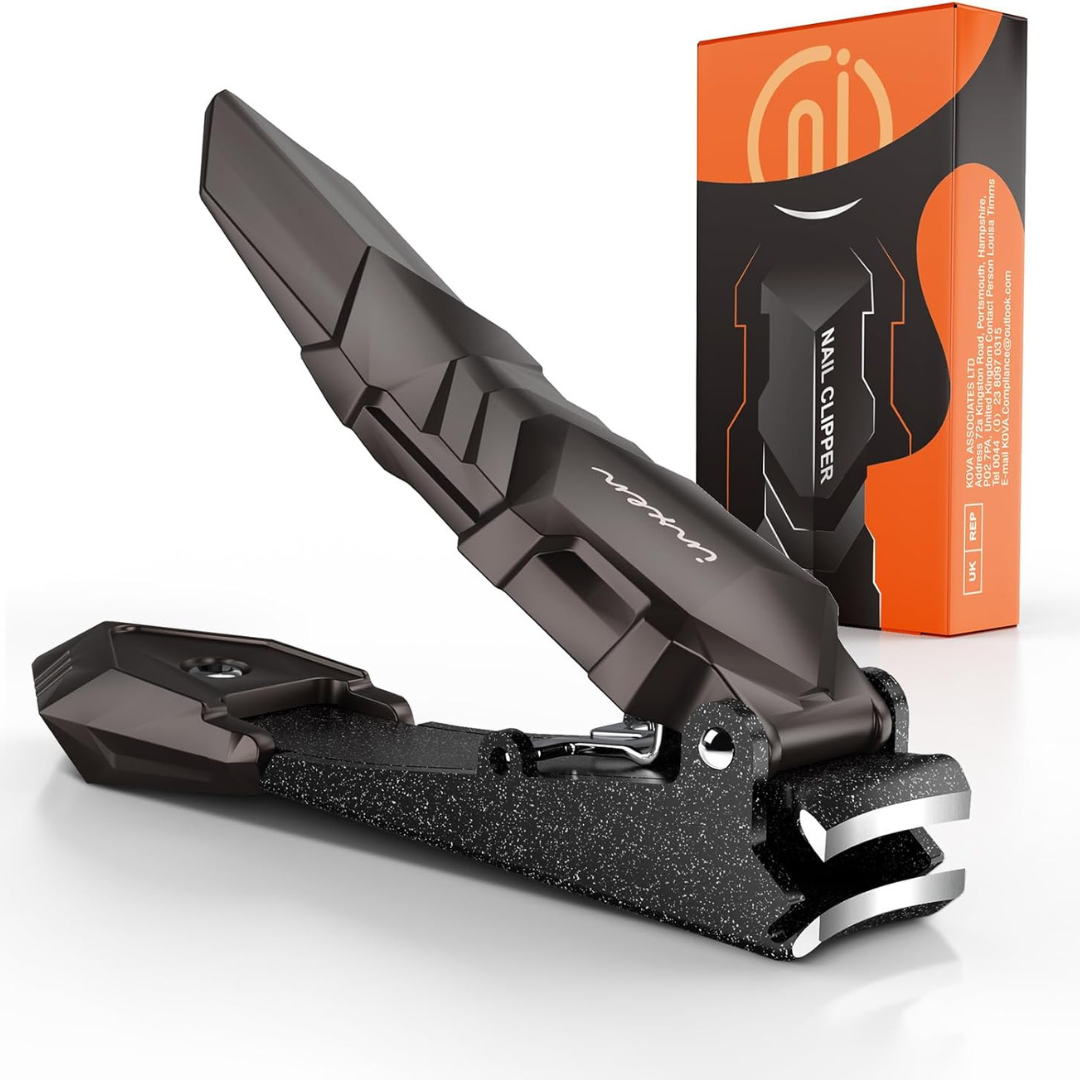 INXEN Men's Premium Steel Nail Clippers with Catcher