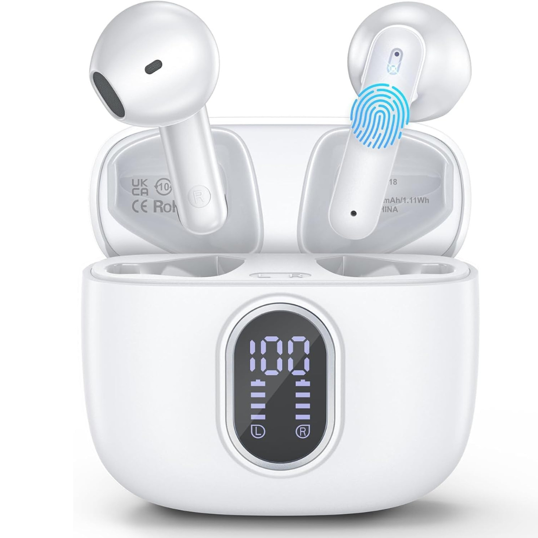 Bluetooth 5.3 HiFi Stereo Headphones with Noise Cancelling Mics