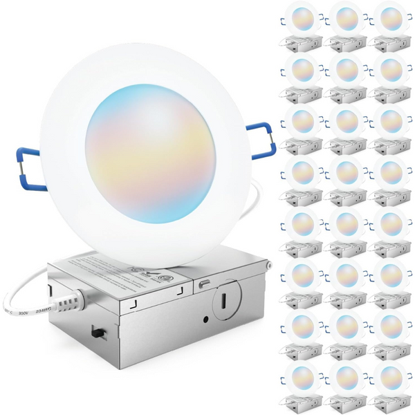 8-Pack Sunco 6" Ultra Thin LED Recessed Ceiling Lights