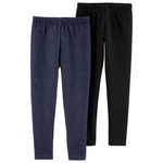 2-Pack Carter's Girls' Cotton Leggings