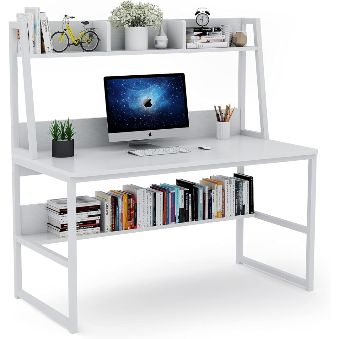 Tribesigns 47" Computer Desk with Hutch
