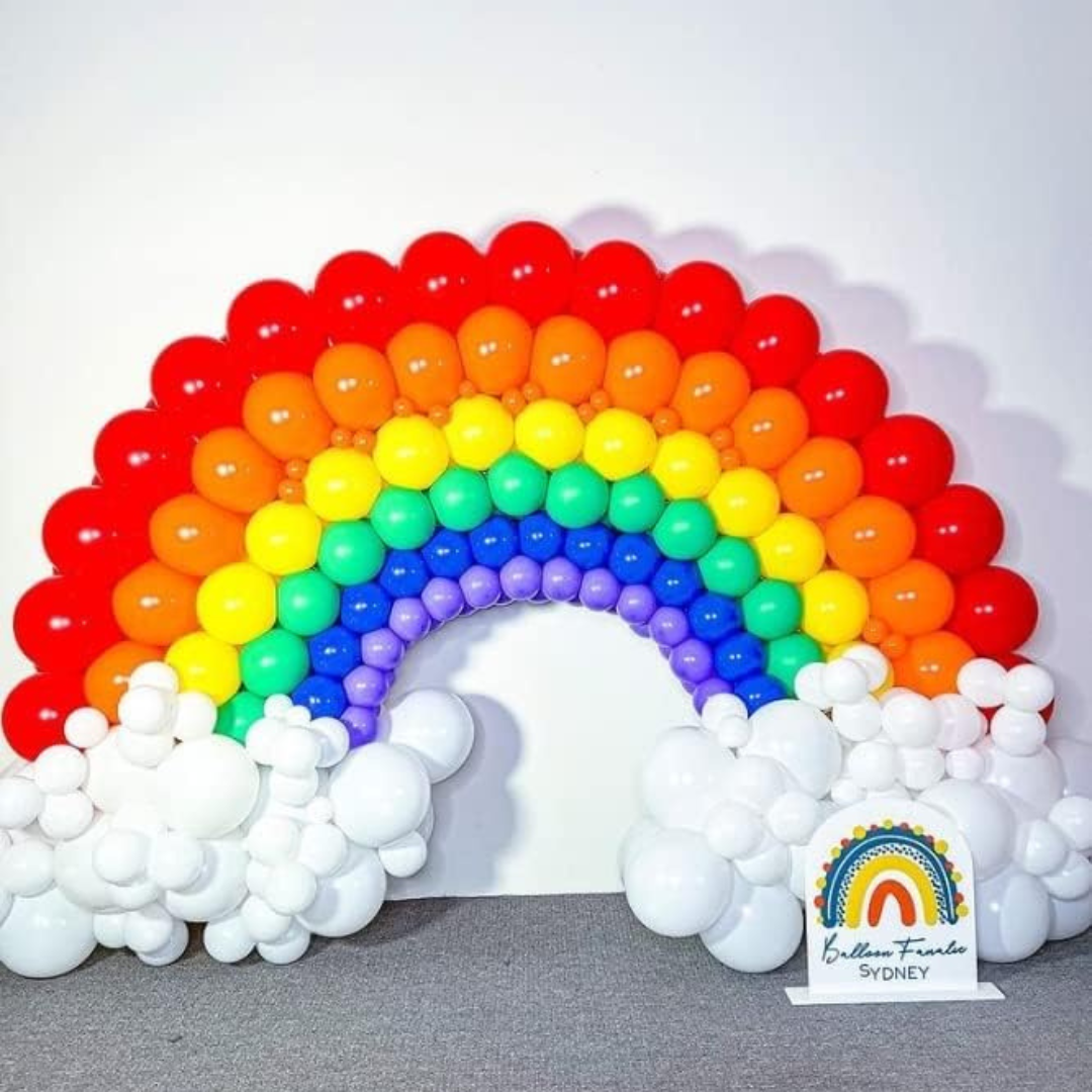 Latex Colorful Rainbow Balloons Garland Arch Kit
