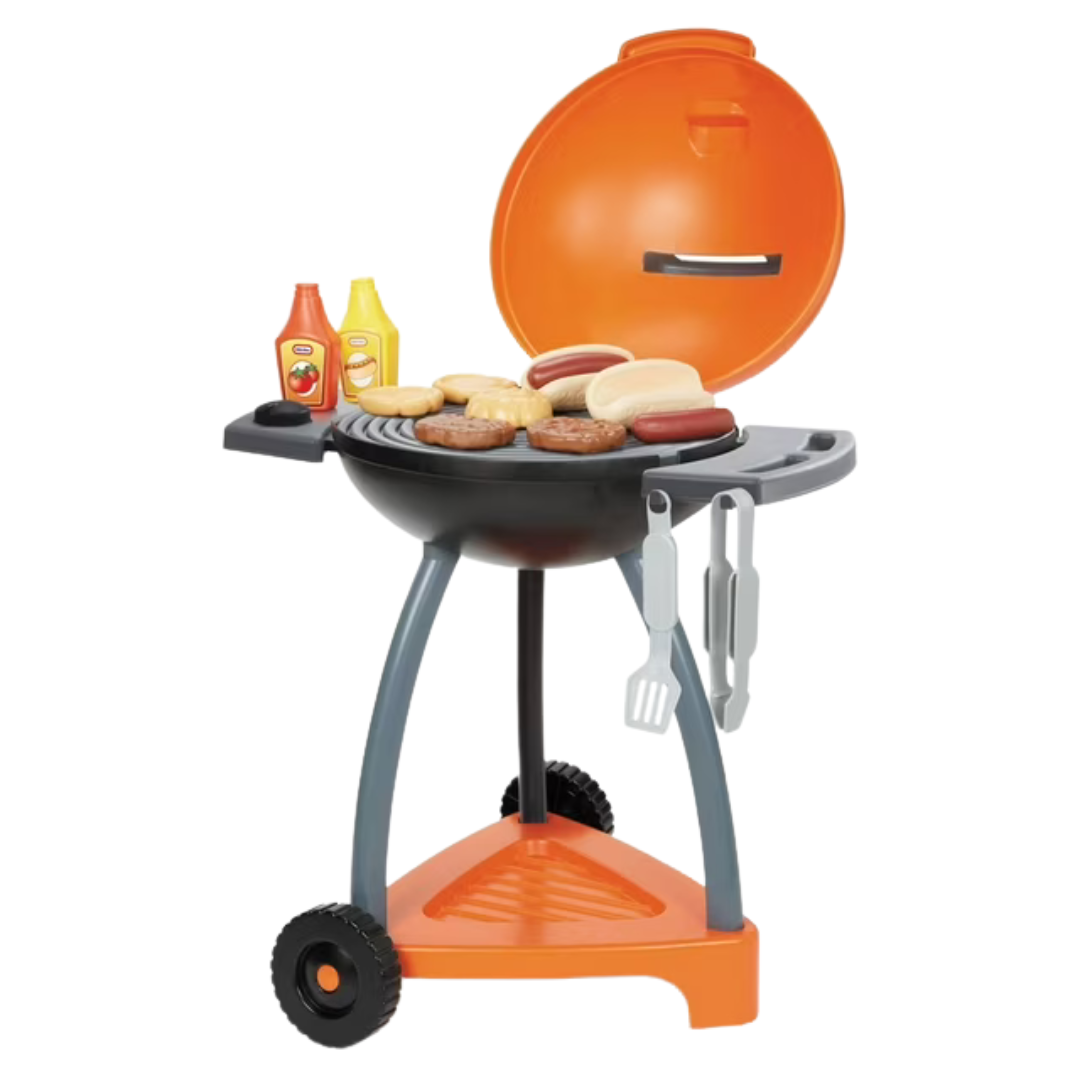 Little Tikes Sizzle And Serve Toy Grill With Pretend Food And Condiments