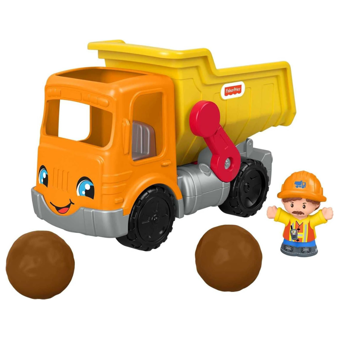 Fisher-Price Little People Toddler Construction Toy Work Together Dump Truck With Music & Sounds