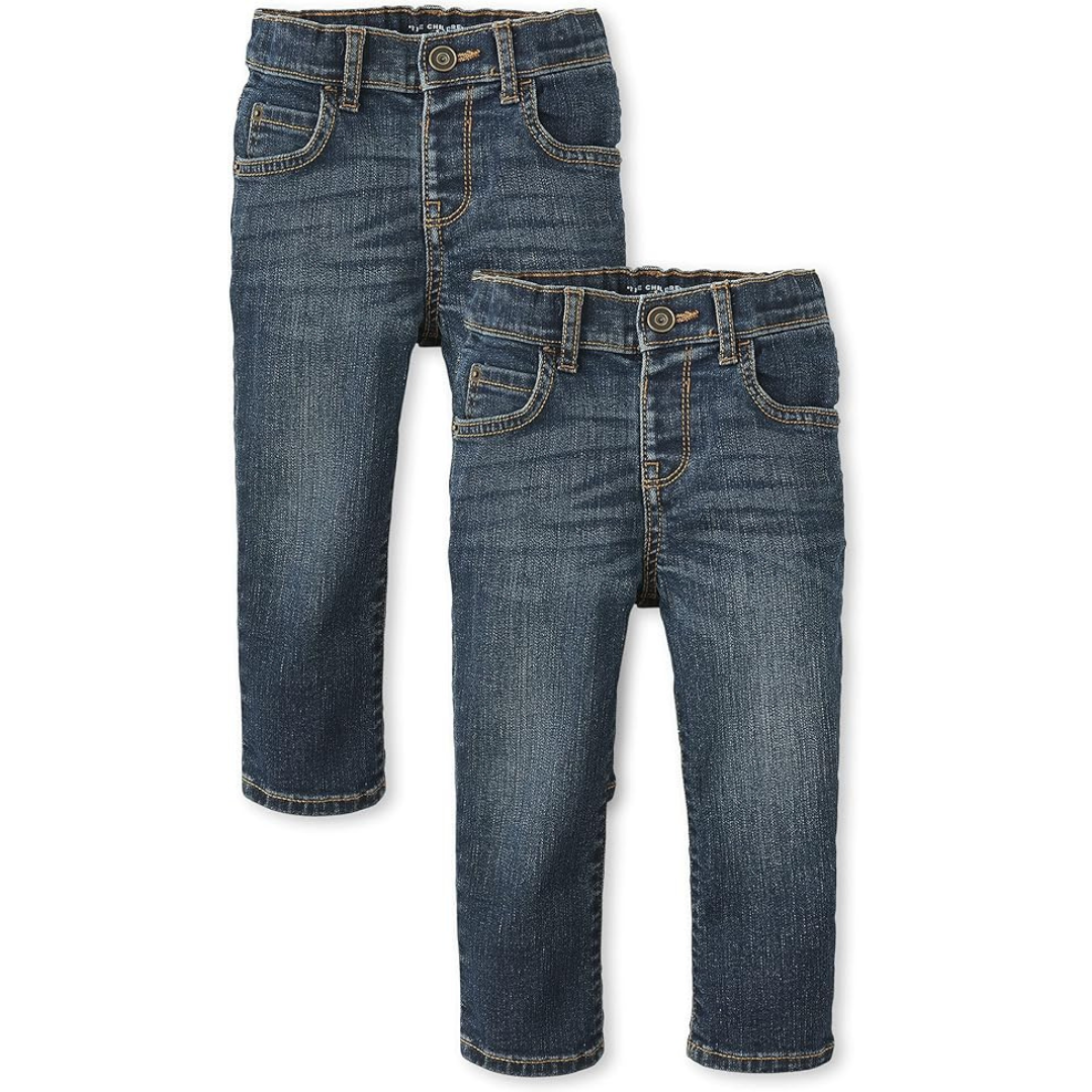 The Children’s Place Basic Stretch Straight Leg Jeans (2 Pack)