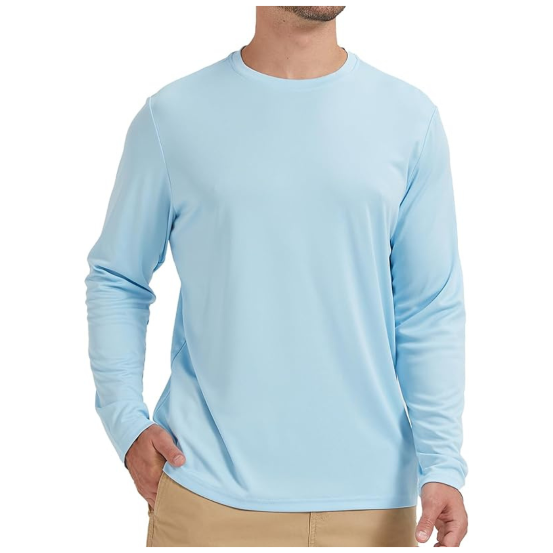 Men's Long Sleeve UPF 50+ UV Sun Protection Athletic Shirts