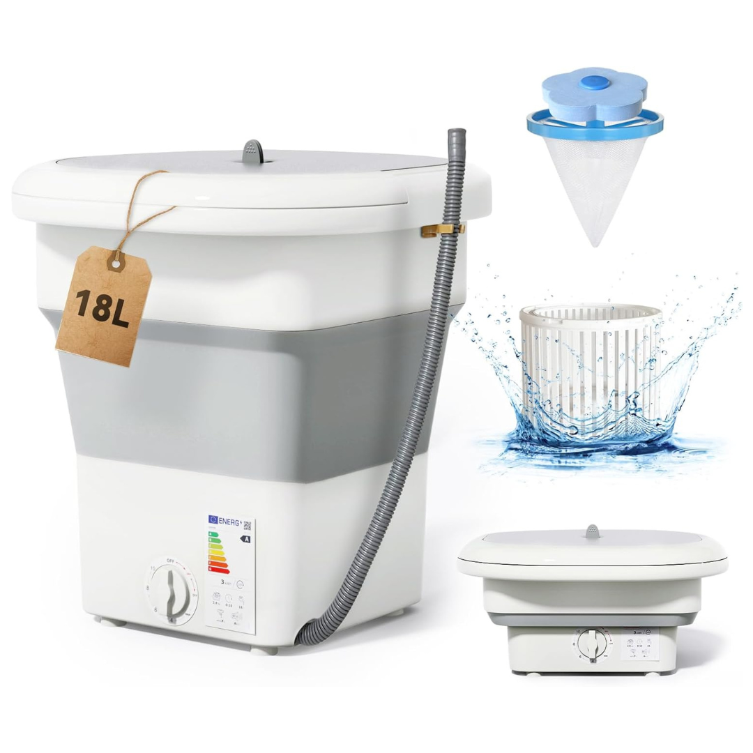 18L Powerful Mini Portable Washing Machine And Dryer