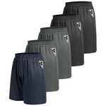 5-Pack Men's Quick Dry Gym Shorts With Pockets